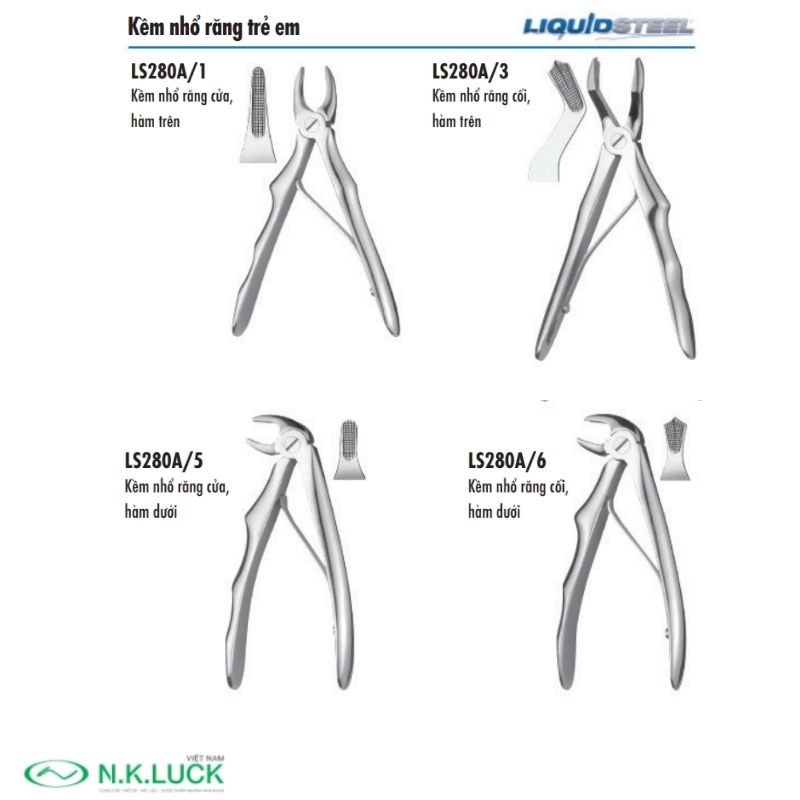 kềm nhổ răng trẻ em