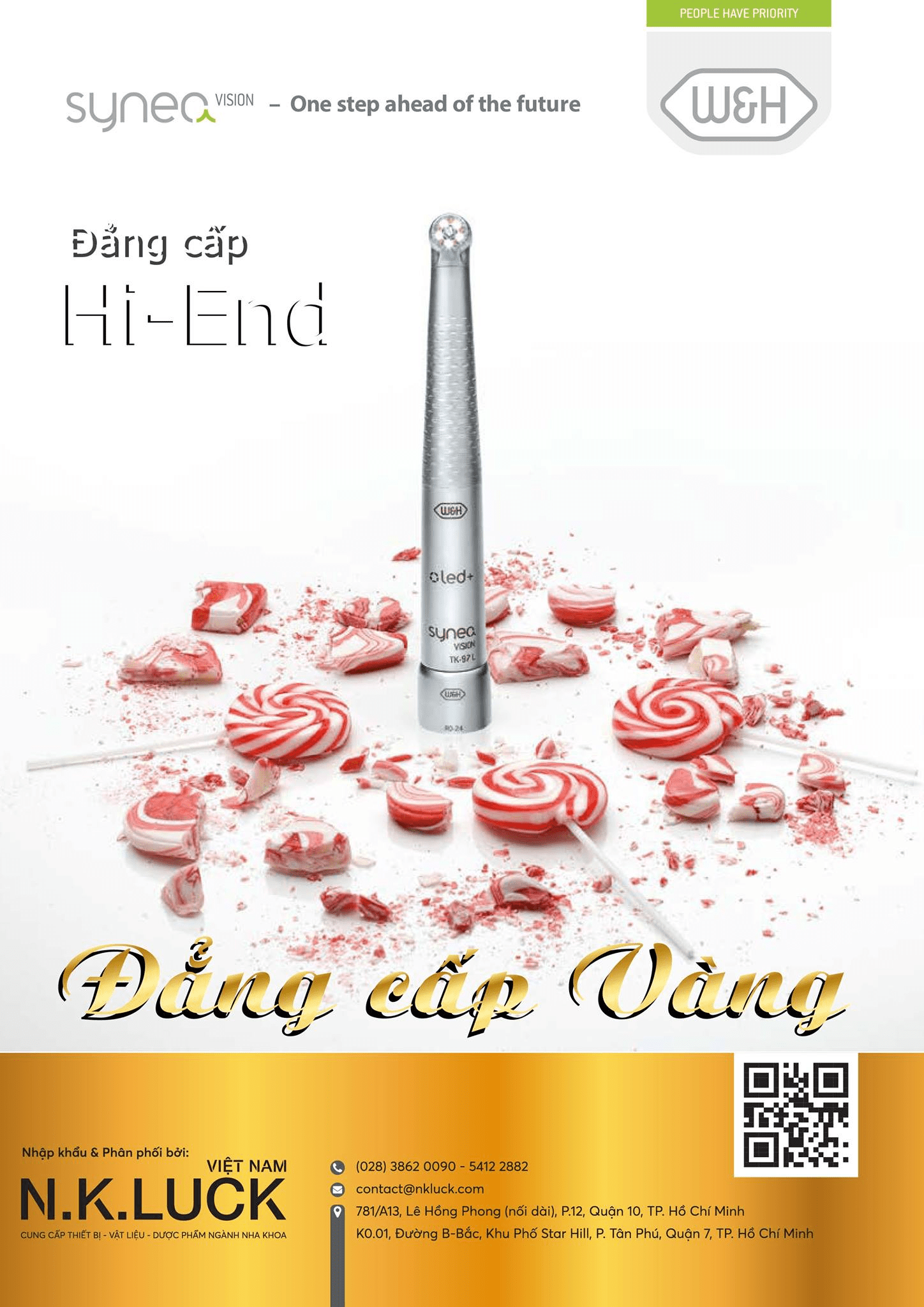 Tay khoan Synea siêu tốc trang bị 5 đèn LED+ và 5 tia phun sương mang đến sự thoải mái cho mắt